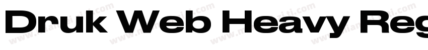 Druk Web Heavy Regul字体转换